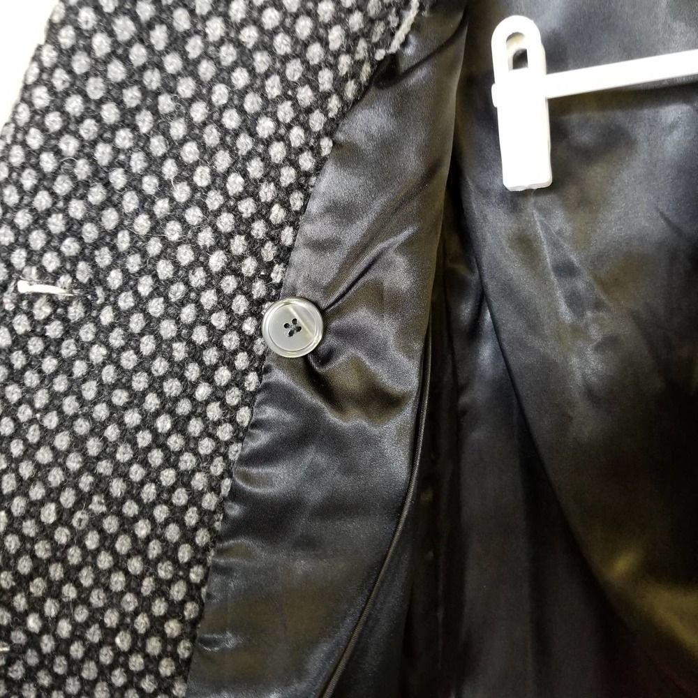 Christian Dior Peak Lapel Trench Coat Black & Gray - Picture 8 of 12